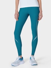 Sweaty Betty Reef Teal Blue Full Length Zero Gravity Illuminate Run Leggings - Image 1 of 5