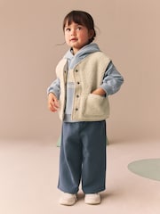 Blue Hoodie And Wide Leg Joggers Set (3mths-7yrs) - Image 2 of 9