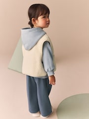 Blue Hoodie And Wide Leg Joggers Set (3mths-7yrs) - Image 3 of 9