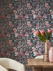 Multi Rustic Romantic Floral 10M Wallpaper - Image 2 of 6