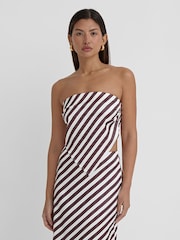 4th & Reckless Brown Mutya Striped Scarf Top - Image 3 of 5