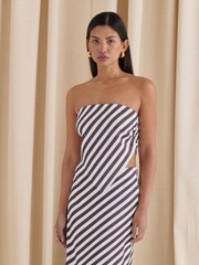 4th & Reckless Brown Mutya Striped Scarf Top - Image 5 of 5
