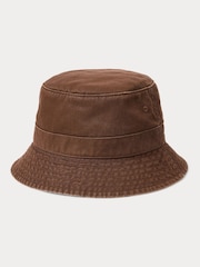 Polo Ralph Lauren Dark Green 100% Cotton Logo Bucket Hat - Image 3 of 4