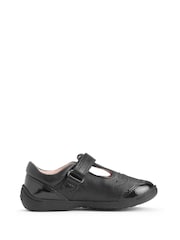 Start-Rite Dazzle Black Leather & Patent T-Bar First School Shoes - Image 2 of 6