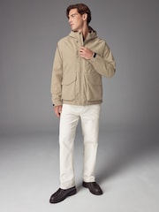 Dark Stone Zip Through Hooded Waterproof Jacket - Image 2 of 15