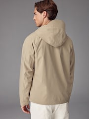Dark Stone Zip Through Hooded Waterproof Jacket - Image 4 of 15