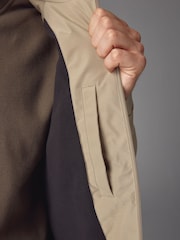 Dark Stone Zip Through Hooded Waterproof Jacket - Image 7 of 15