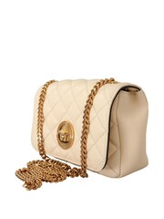Versace Small Nappa Leather Medusa Crossbody Cream Bag - Image 2 of 6