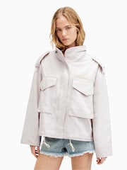 AllSaints Grey Amelia Jacket - Image 4 of 8