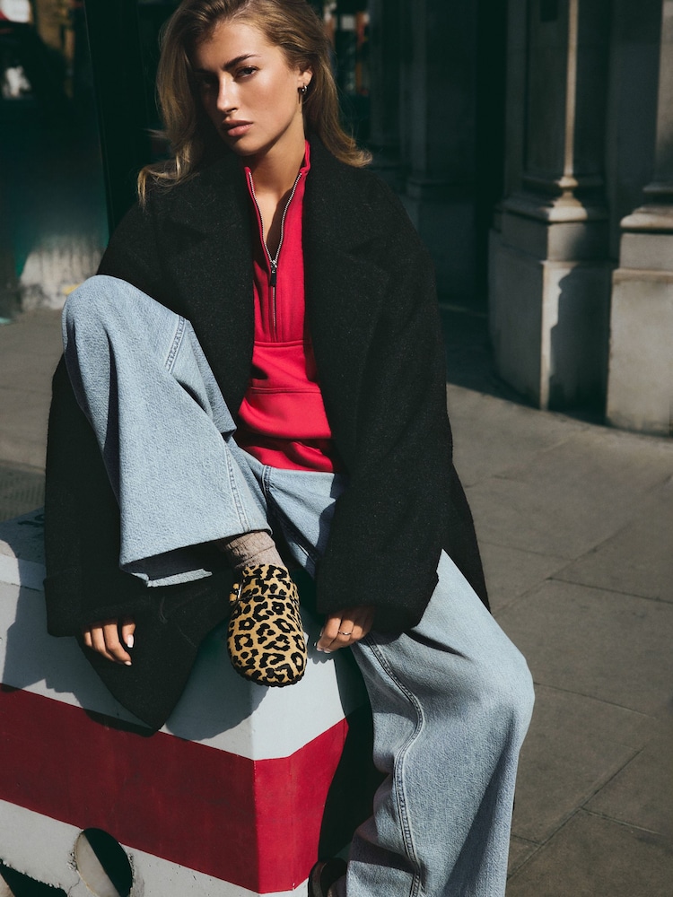 Leopard - Saboți cu talpă confortabilă din piele Forever Comfort® - Image 2 of 5