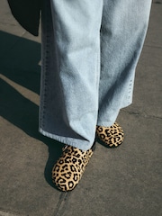 Leopard - Saboți cu talpă confortabilă din piele Forever Comfort® - Image 5 of 5