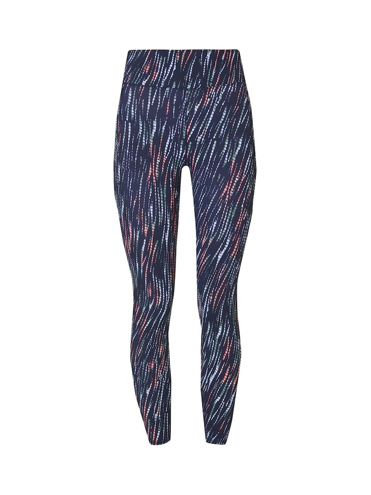 Sweaty Betty Green Grid Geo Print Full Length Aerial Core Workout Leggings - Image 9 of 9