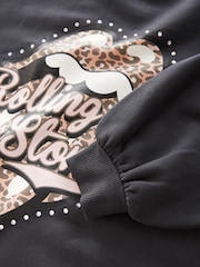 Rolling Stones Charcoal Grey License Oversized Sweatshirt (3-16yrs) - Image 7 of 9
