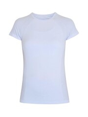 Sweaty Betty Salt Blue Athlete Seamless Workout T-Shirt - Image 8 of 8