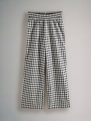 The Set Pink Gingham Check/Black Gingham Check 2 Pack Flannel Long Sleeve Button Through Pyjamas - Image 8 of 11