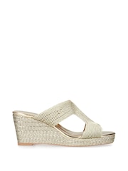 Dorado - Sandalias con cuña Gala 70 de Carvela - Imagen 2 de 5