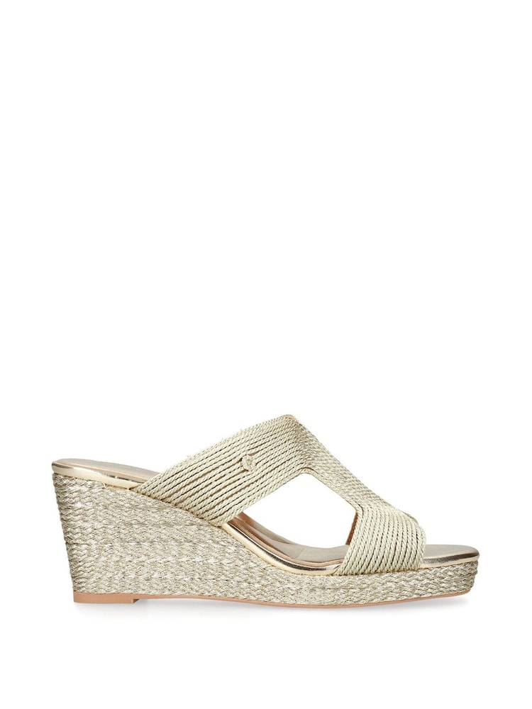 Dorado - Sandalias con cuña Gala 70 de Carvela - Imagen 2 de 5