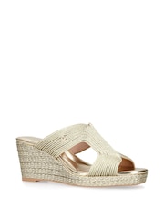 Dorado - Sandalias con cuña Gala 70 de Carvela - Imagen 3 de 5