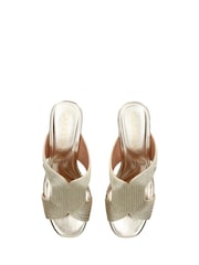 Dorado - Sandalias con cuña Gala 70 de Carvela - Imagen 5 de 5