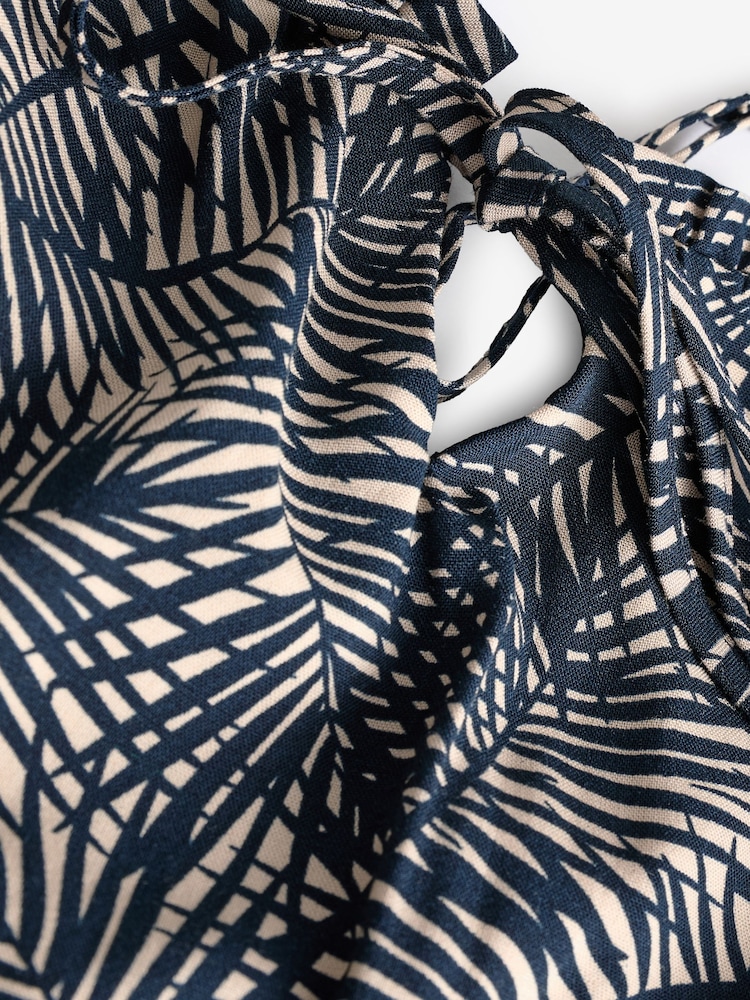 ONLY Palm Print Cami Ruched Midi Dress - Bild 9 von 9 ONLY Palm Print Cami Ruched Midi Dress - Bild 9 von 9