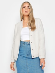 Long Tall Sally Bomberjacke aus Bouclé-Material (Große Größe) - Bild 1 von 4