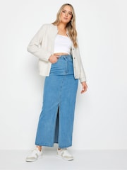 Long Tall Sally Bomberjacke aus Bouclé-Material (Große Größe) - Bild 2 von 4