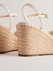 Ted Baker White Amaalia High-Heeled Wedges - Image 4 of 4