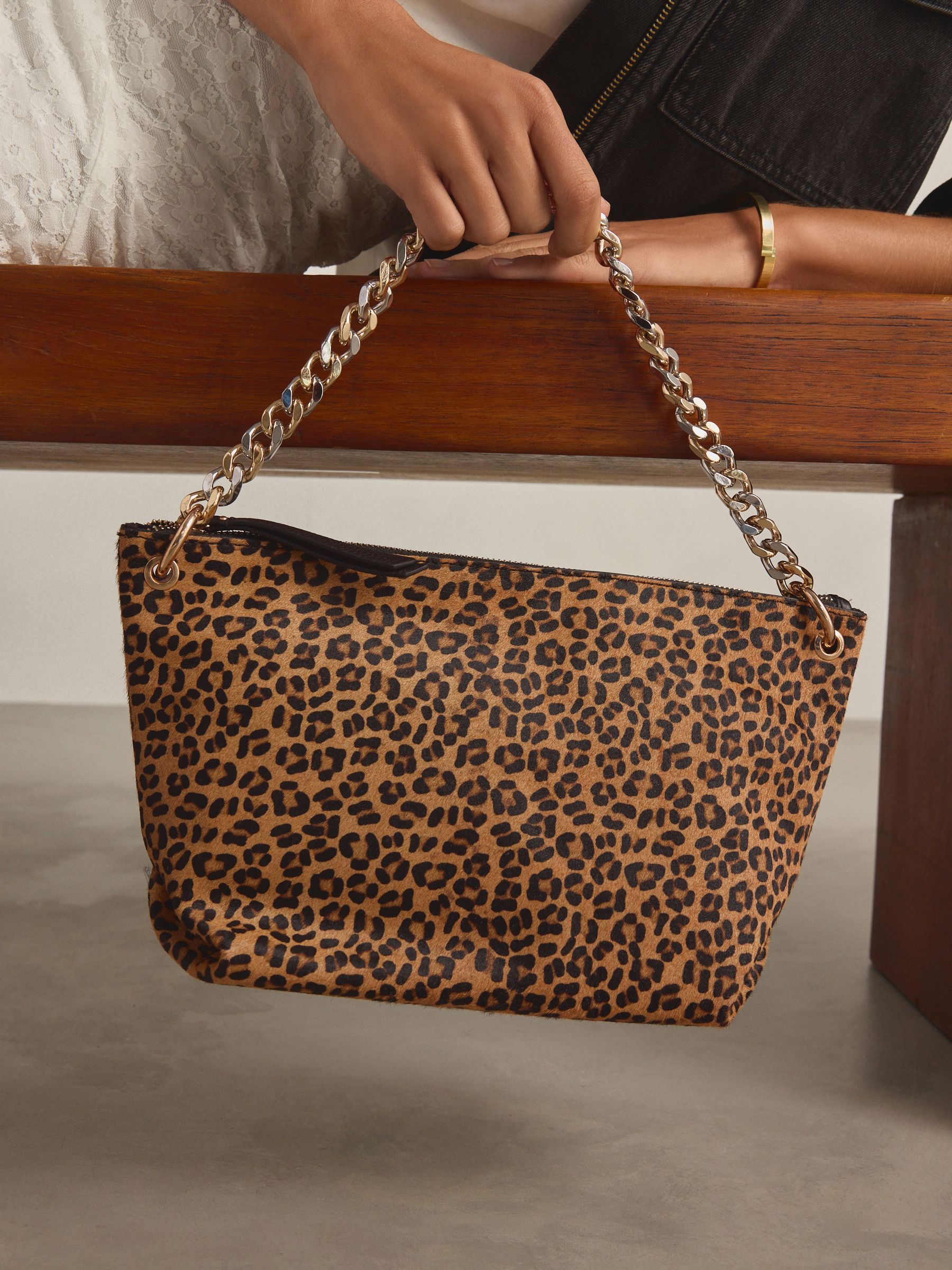 入荷通知 アプリ おすすめ Buy Next from Bag Clutch Chain Oversized Leather Leopard バッグ