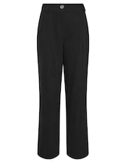 Long Tall Sally Black Linen Wide Leg Trousers - Image 5 of 5