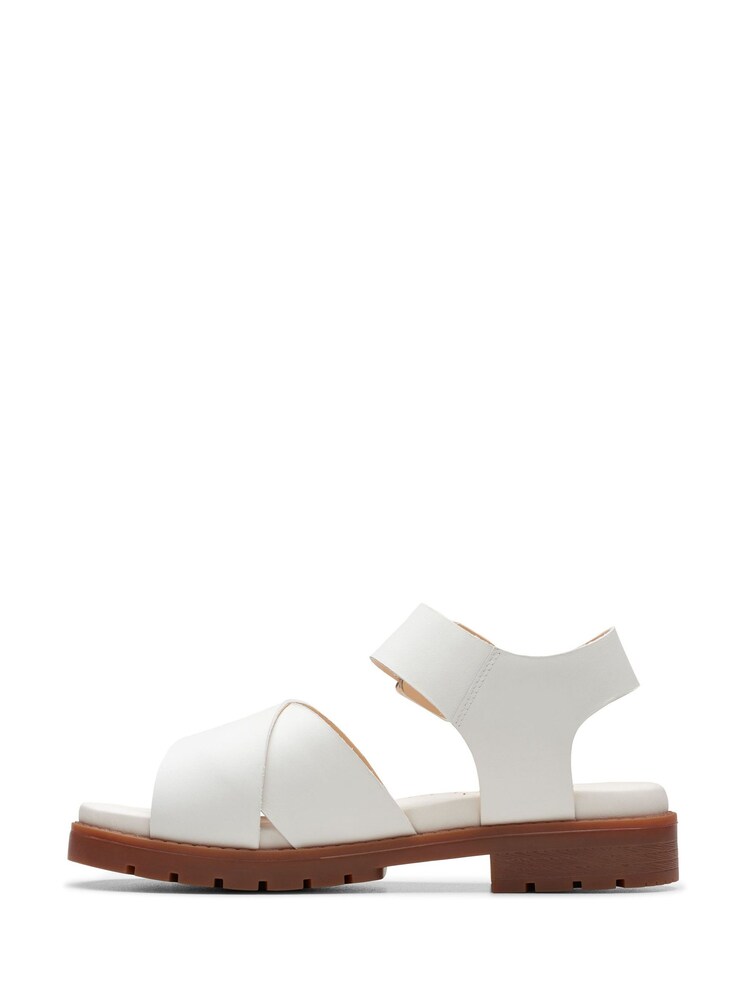Clarks White Interest Orinoco Cross Sandals - Image 2 of 7