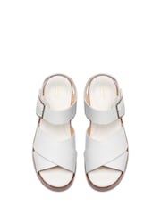 Clarks White Interest Orinoco Cross Sandals - Image 6 of 7