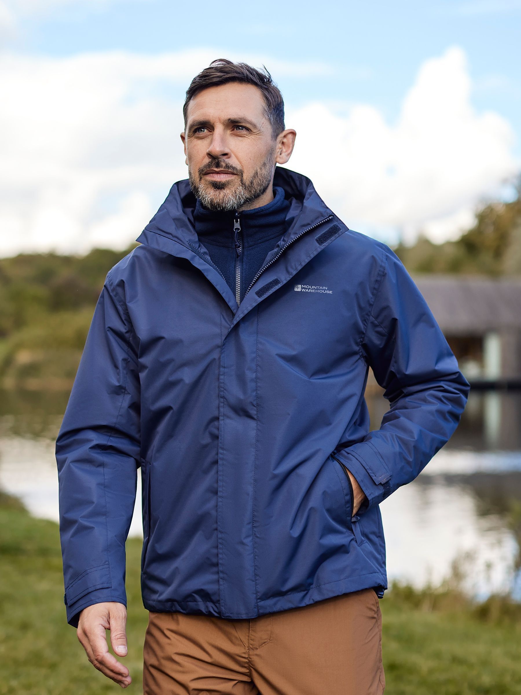Deproc Active Giacca Uomo 3-in-1 Aspen – Impermeabile, Antivento E Traspirante Con Fodera In Pile Staccabile