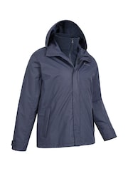 Azul - Mountain Warehouse Mens Fell 3-In-1 Water Resistant Jacket - Imagen 2 de 5