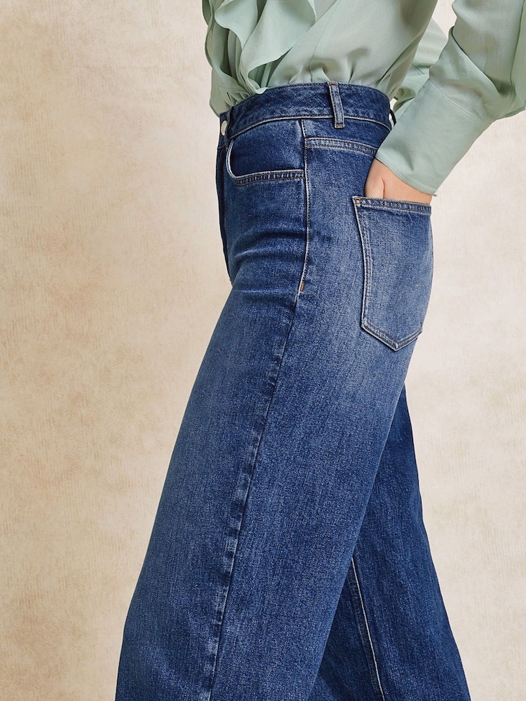 Monsoon Blue Ruby Wide Leg Jeans - Image 2 of 12 Monsoon Blue Ruby Wide Leg Jeans - Image 2 of 12