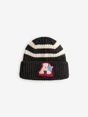 Navy Blue Varsity Beanie Hat (1-16yrs) - Image 3 of 5