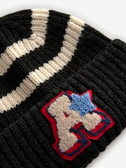 Navy Blue Varsity Beanie Hat (1-16yrs) - Image 4 of 5