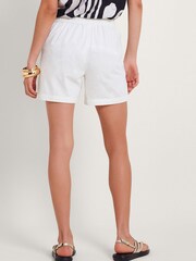 Monsoon White 100% Cotton Harper Denim Shorts - Image 4 of 5