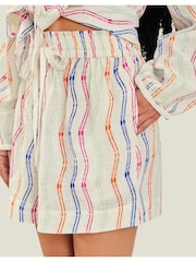 Accessorize White Stripe Shorts - Image 3 of 4