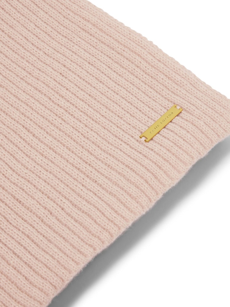 Katie Loxton Pink Knitted Scarf - Image 3 of 3
