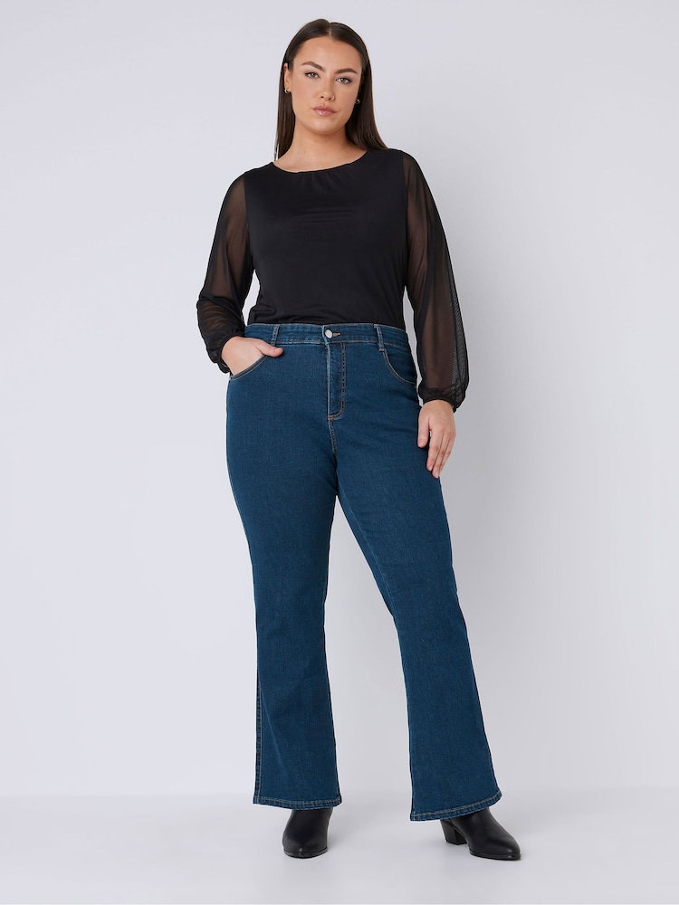 Evans Curve Fit Bootcut Ground Jeans - Image 2 of 5