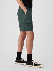 GAP Green Linen Cotton Cargo Shorts - Image 4 of 5
