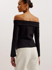 Haut ajusté Ted Baker Phollyy à épaules dénudées - Image 4 of 5