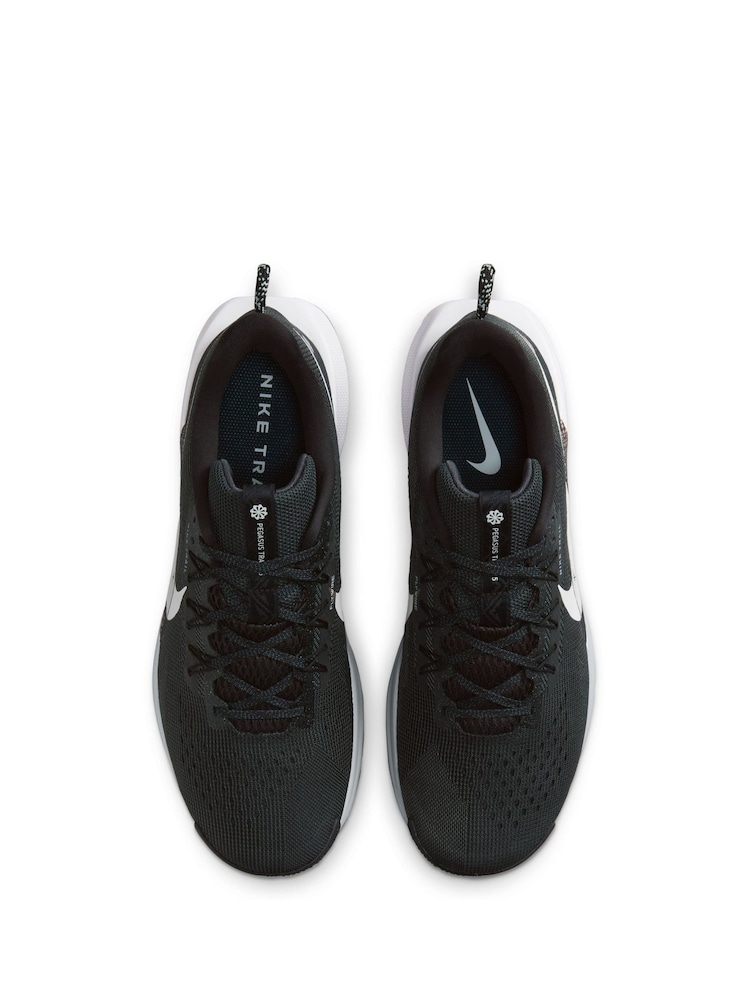 Nike Black ReactX Pegasus Trail 5 Running Trainers - Image 11 of 13
