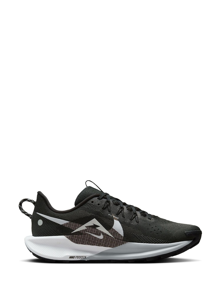 Nike Black ReactX Pegasus Trail 5 Running Trainers - Image 5 of 13