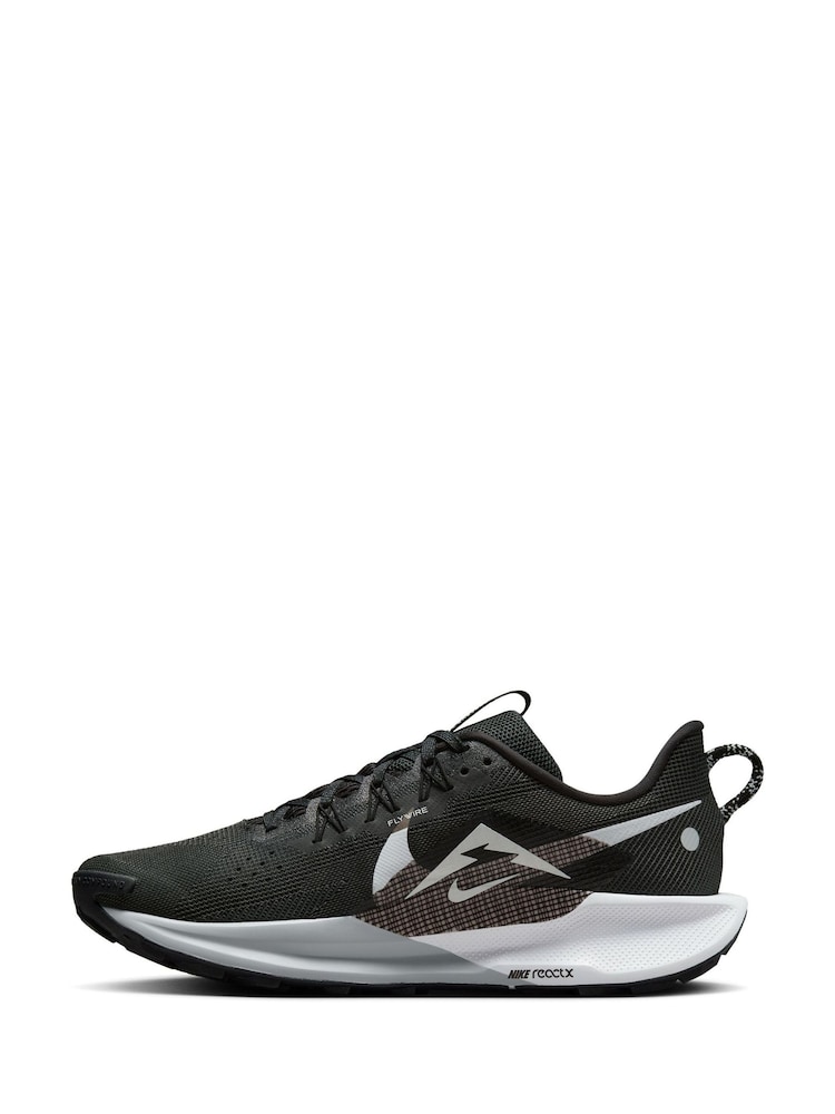 Nike Black ReactX Pegasus Trail 5 Running Trainers - Image 6 of 13