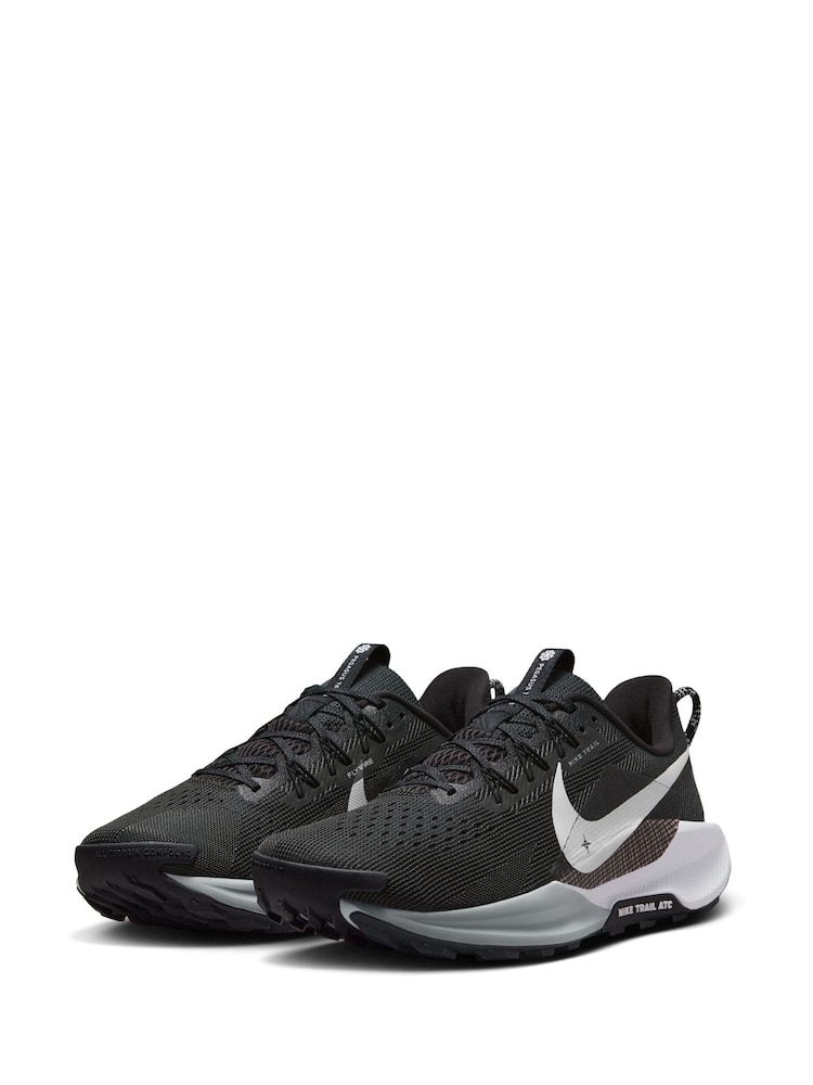 Nike Black ReactX Pegasus Trail 5 Running Trainers - Image 7 of 13