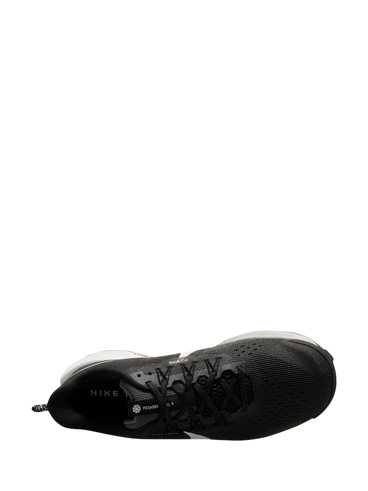 Nike Black ReactX Pegasus Trail 5 Running Trainers - Image 9 of 13