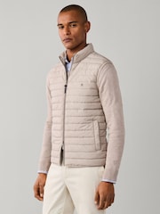 Hackett Brown Ultra Lightweight Gilet - Image 4 of 7