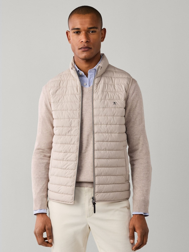 Hackett Brown Ultra Lightweight Gilet - Image 7 of 7 Hackett Brown Ultra Lightweight Gilet - Image 7 of 7