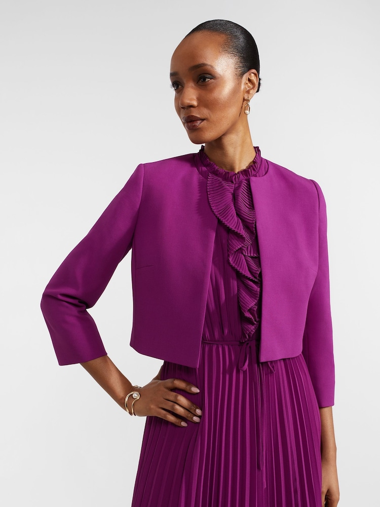 Hobbs Purple Elize Jacket - Image 1 of 4 Hobbs Purple Elize Jacket - Image 1 of 4